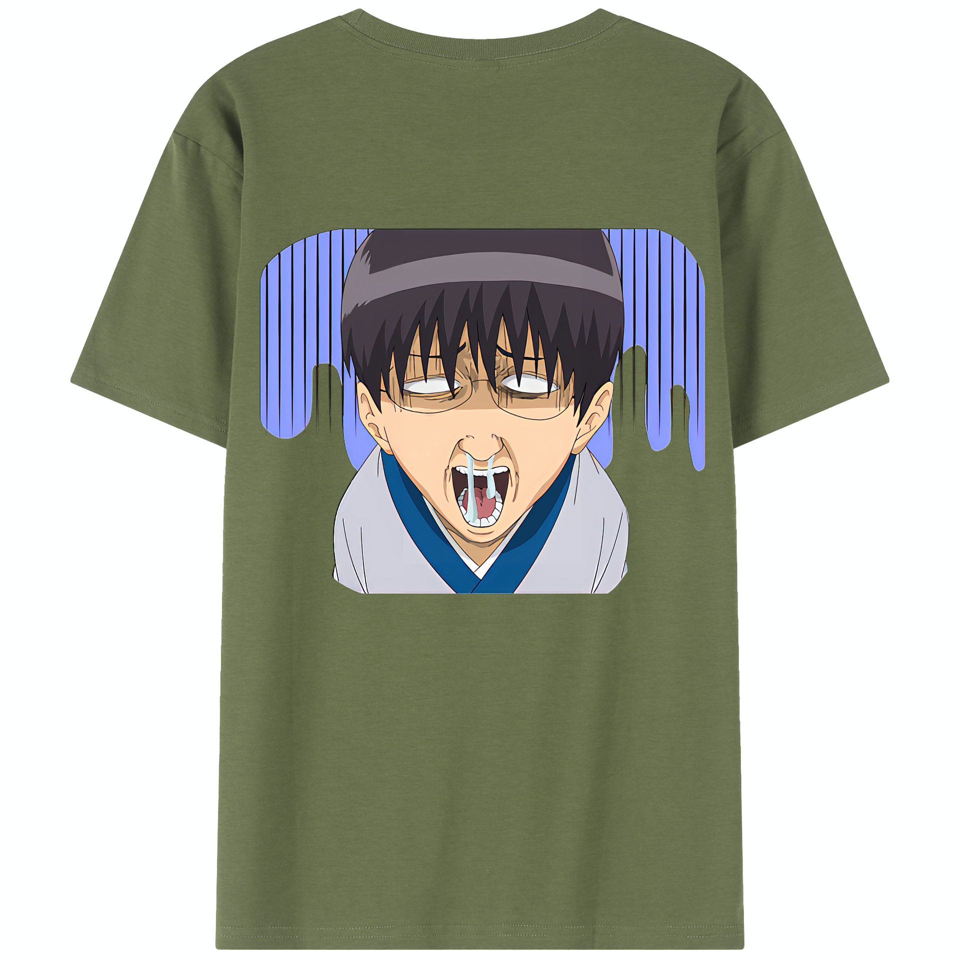 （画像用） ぎんたま 坂田銀時（さかたぎんとき） 神楽 志村新八（しむら しんぱち） GINTAMA Sakata Gintoki Kagura Shimura Shinpachi 綿100％半袖Tシャツ（背面プリント）